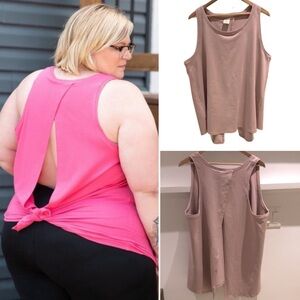 Buttercream Clothing Soft Pink Tie Back Tank